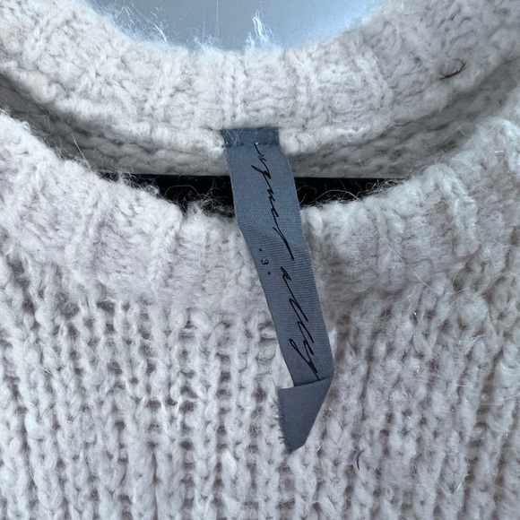 Raquel Allegra Sweater Oat Wool Size Womens XL EUC White - Picture 6 of 14